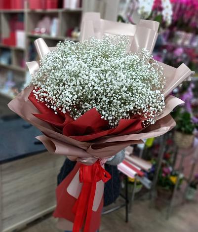 Букет цветов из: Гипсофила в Подгорном