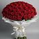 Букет 101 Красная роза Блэк Мэджик в Подгорном