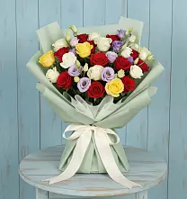 Букет цветов из:  Розы в Подгорном