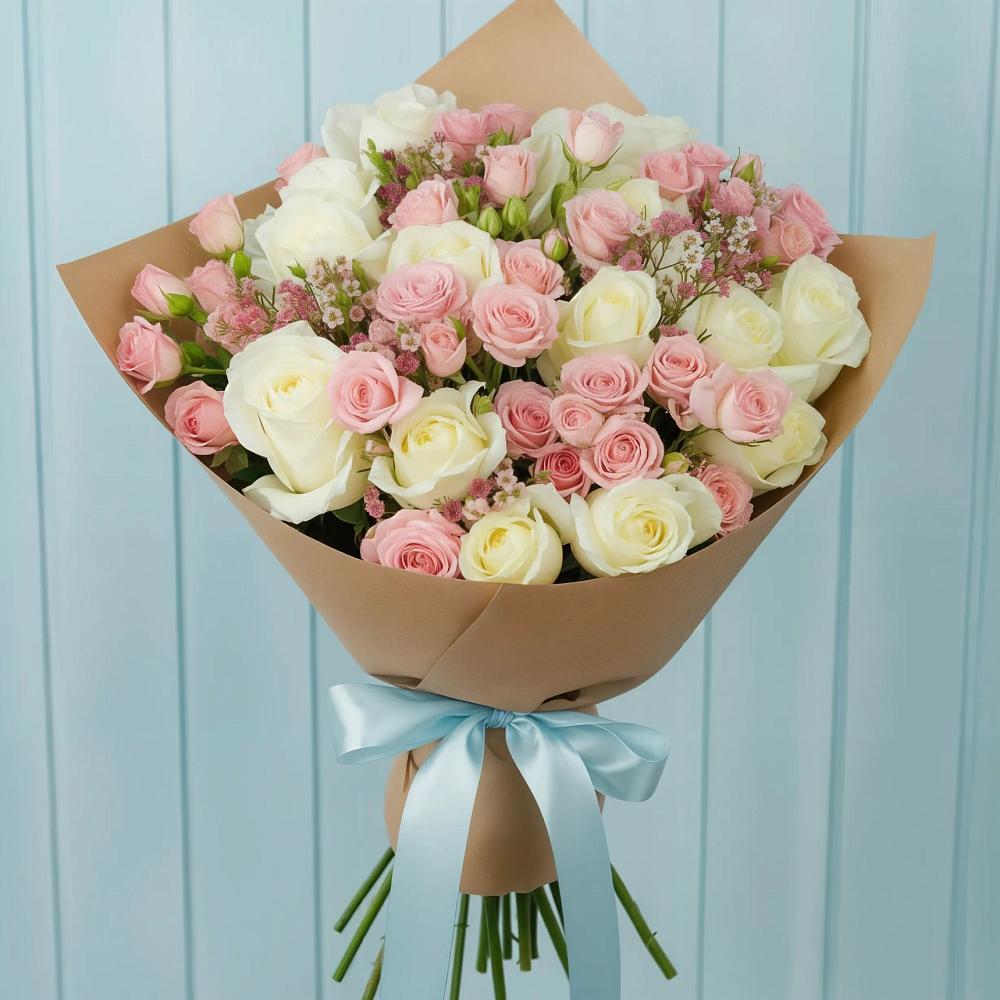 Букет цветов из: Розы в Подгорном