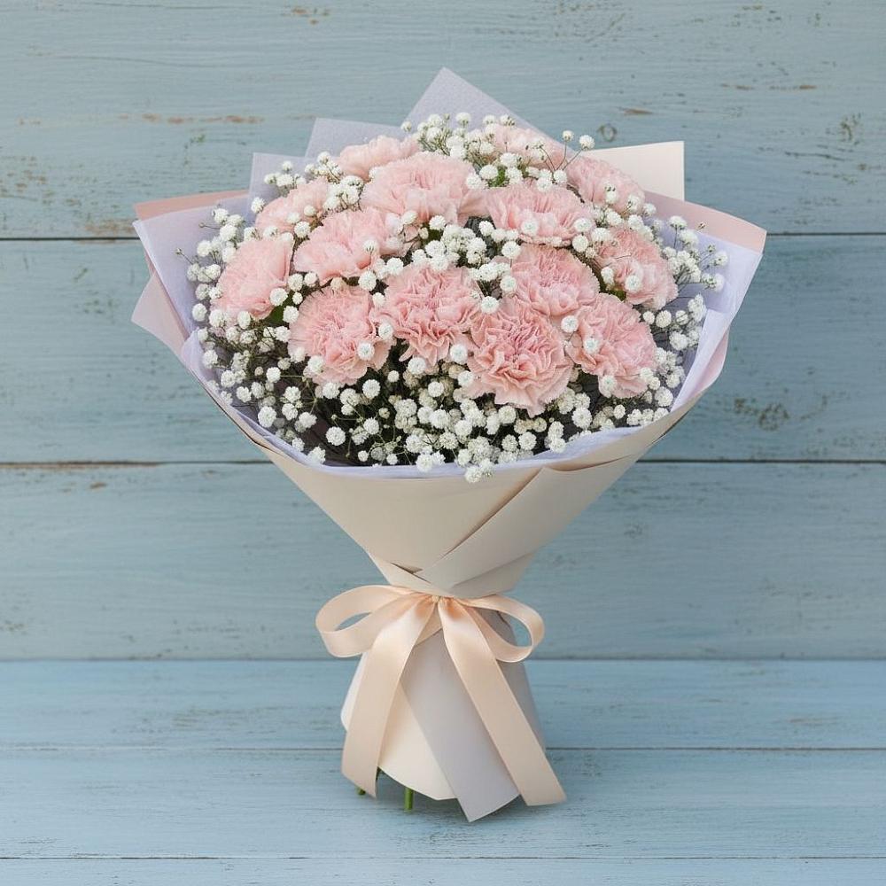 Букет цветов из: Гвоздики в Подгорном