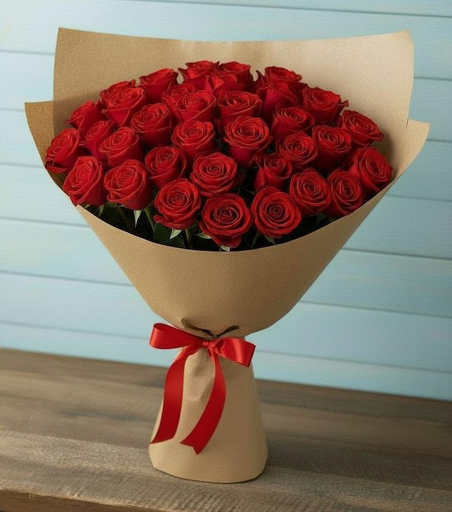 Букет Красные розы Милано в Подгорном