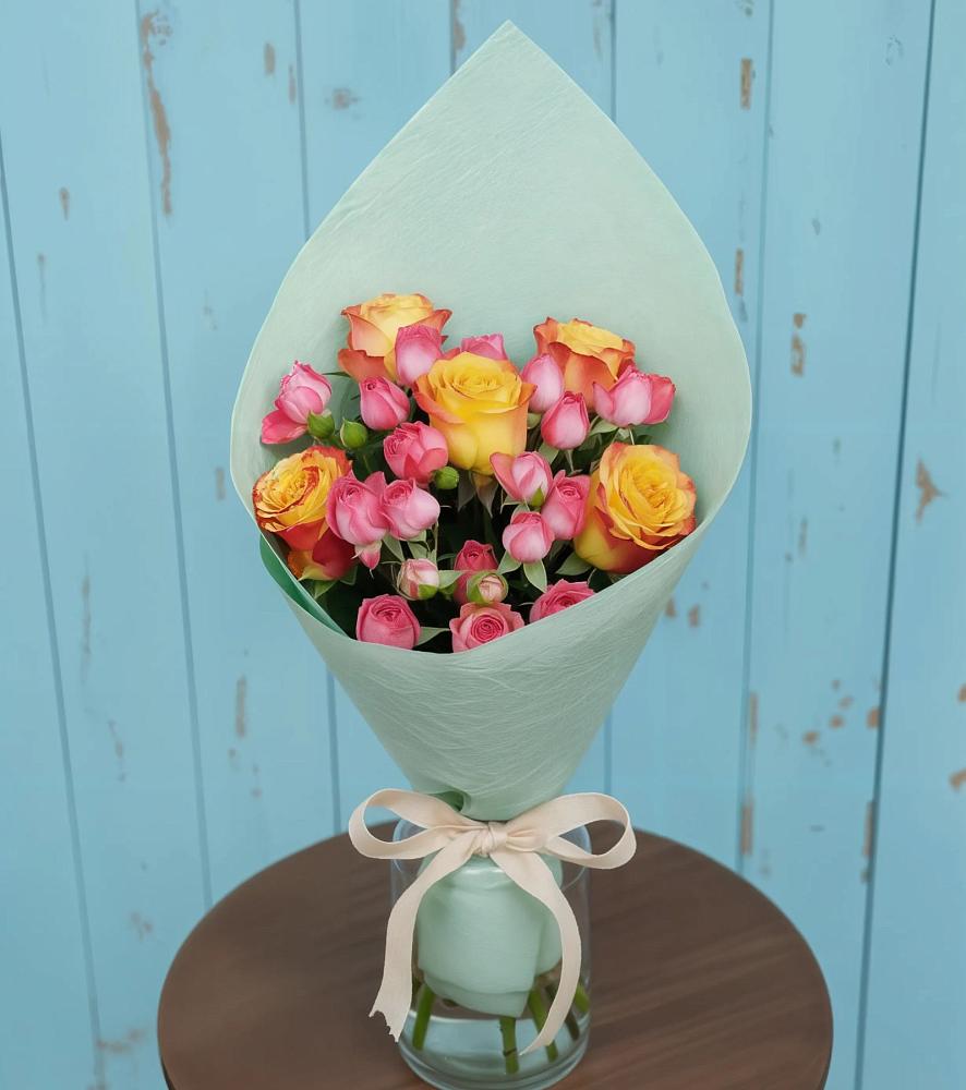 Букет цветов из: Розы в Подгорном