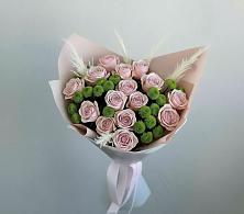 Букет цветов из:  Розы и Хризантемы в Подгорном