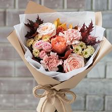 Букет цветов из:  Гвоздики, Хризантемы и Розы в Подгорном