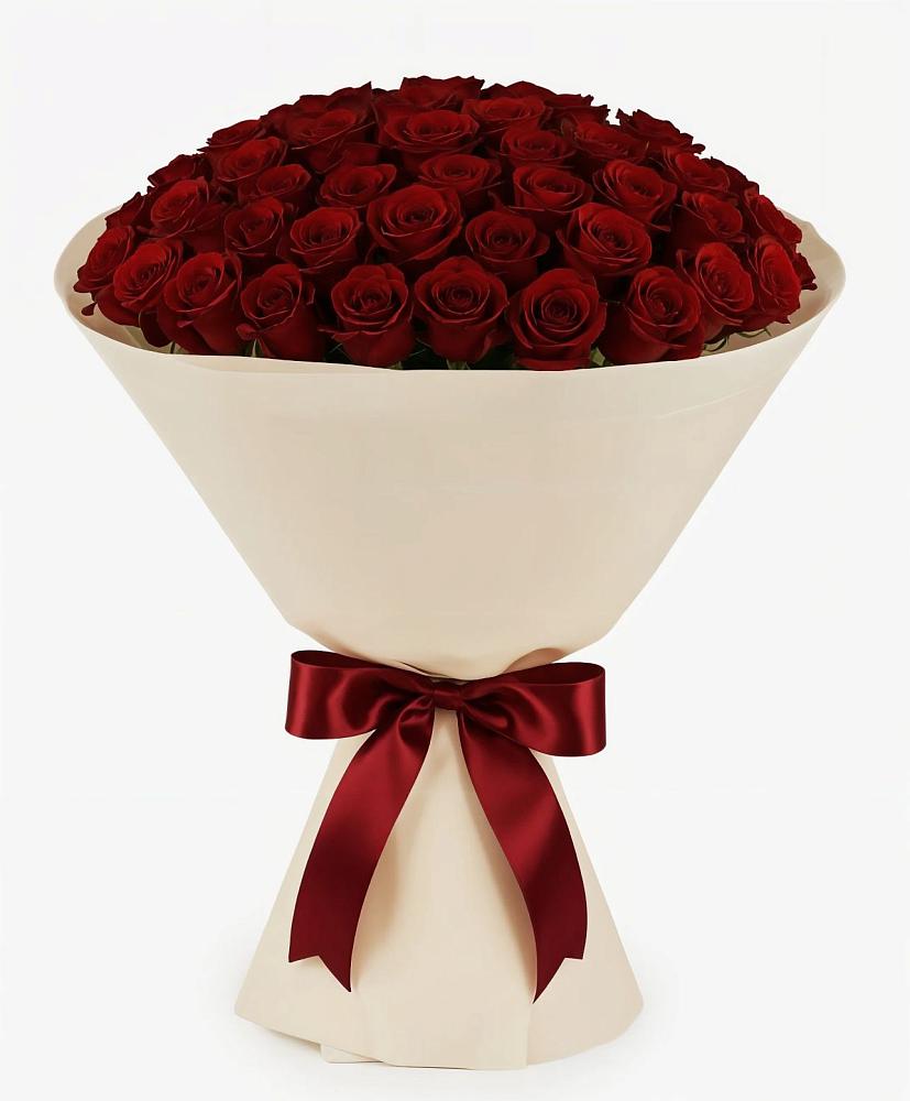 Букет 101 Бордовая роза Блэк Бакарра в Подгорном