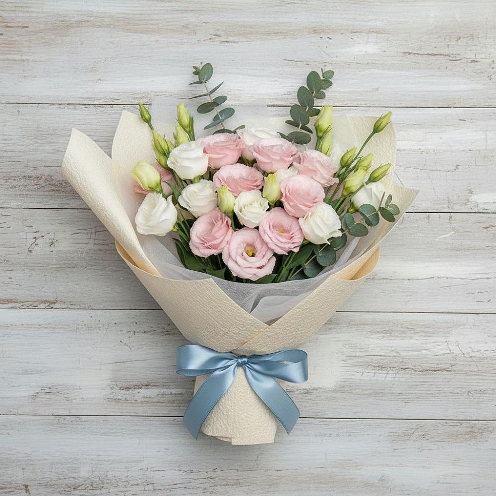 Букет цветов из: Лизиантусы в Подгорном